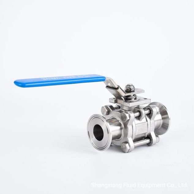 Sanitary Clamping Three-Piece No-Retentive Ball Valve