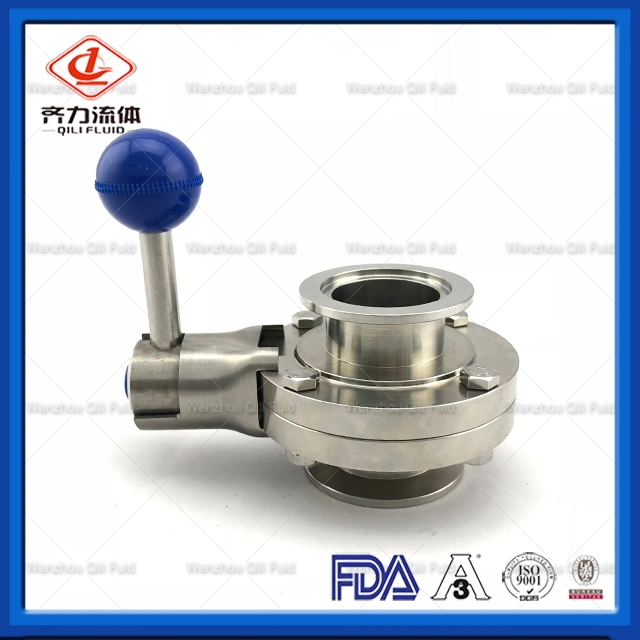 Stainless Steel 304 316L Tri Clamp Manual Sanitary Butterfly Valve