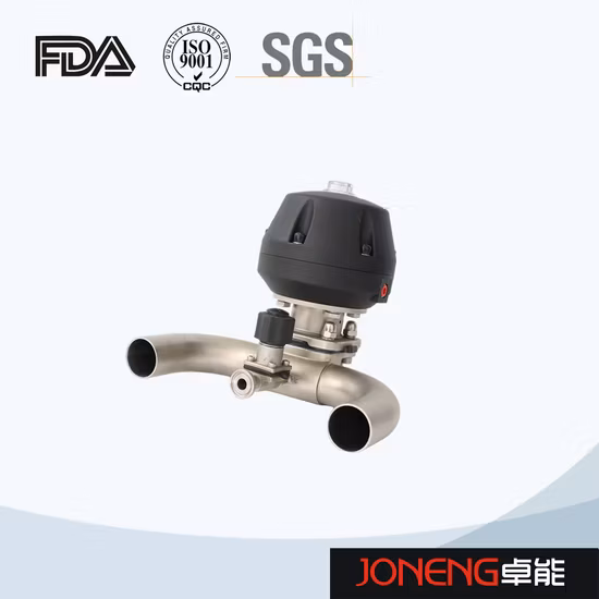Vanne à membrane en acier inoxydable à serrage manuel sanitaire pour la pharmacie