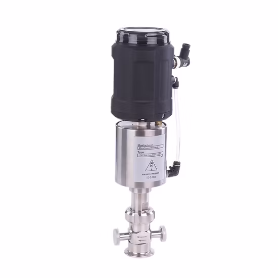 Vanne de régulation de débit micro sanitaire hygiénique en acier inoxydable SS304